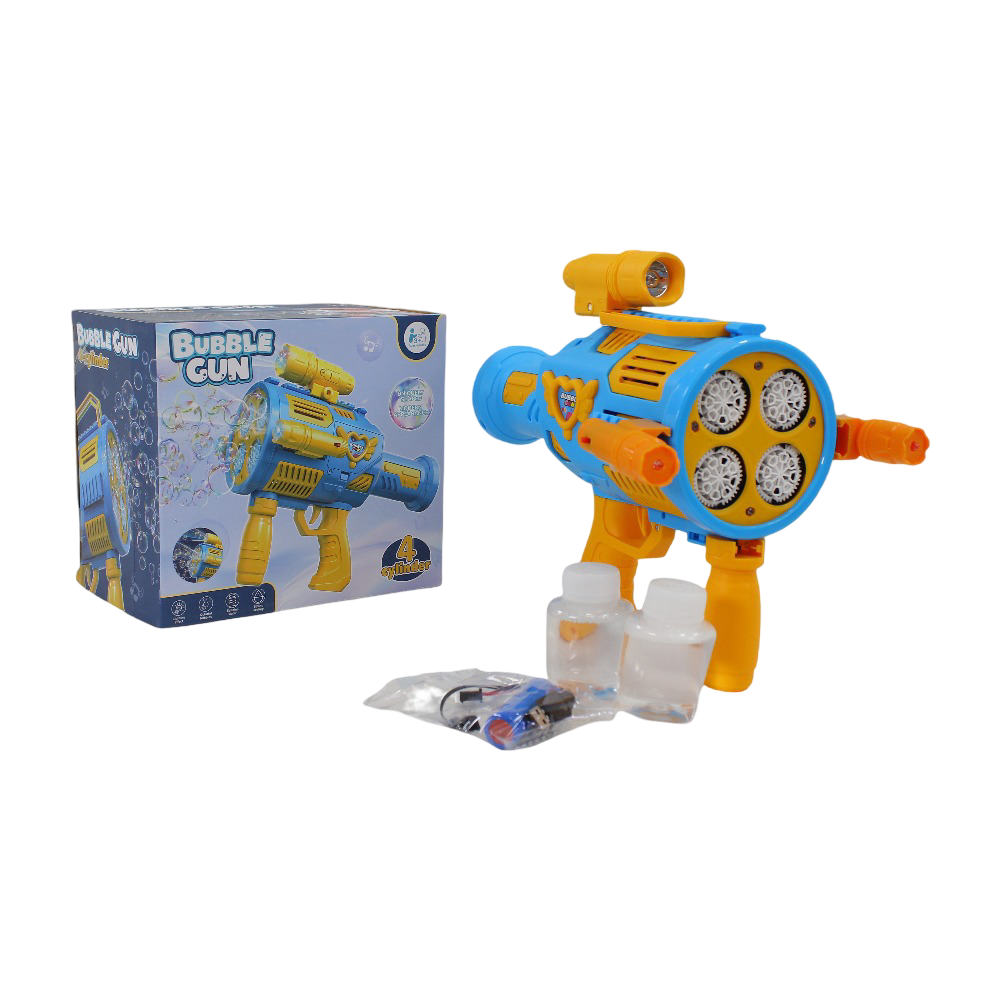 Electric Bubble Machine Gun - 4 Cylinder