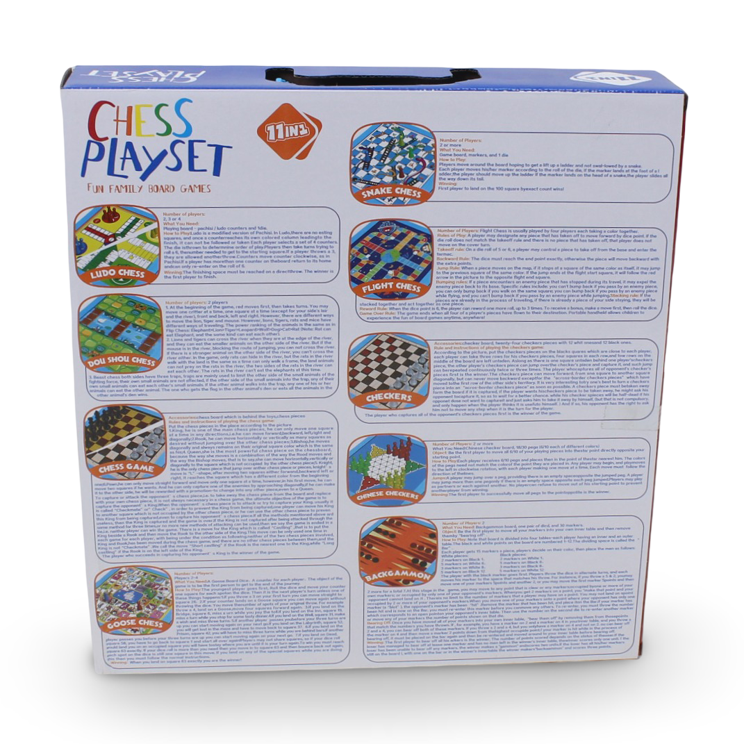 Magnetic Board Game 11-in-1 Chess Playset