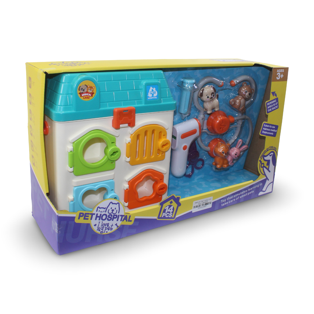 Pet Hospital Set – 14 Pcs - Toys - For Baby
