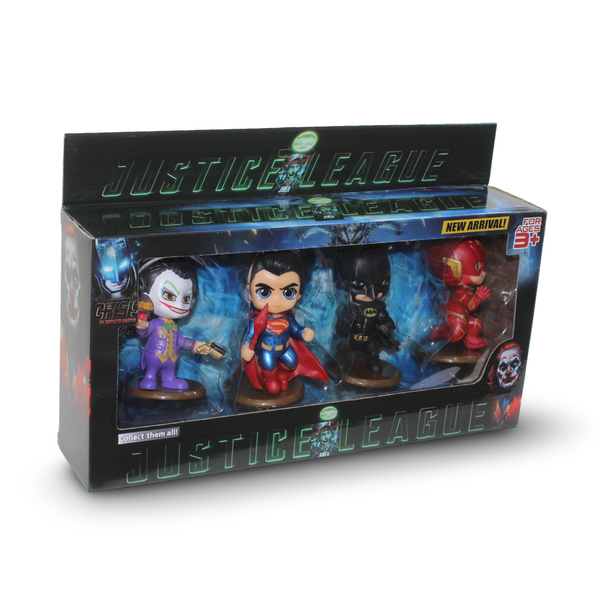 DC Comics 4 Action Figures (Joker, Superman, Batman, The Flash)