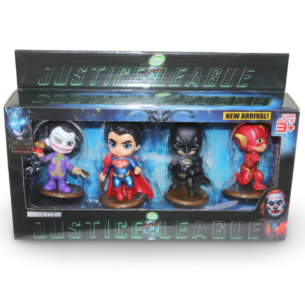 DC Comics 4 Action Figures (Joker, Superman, Batman, The Flash)