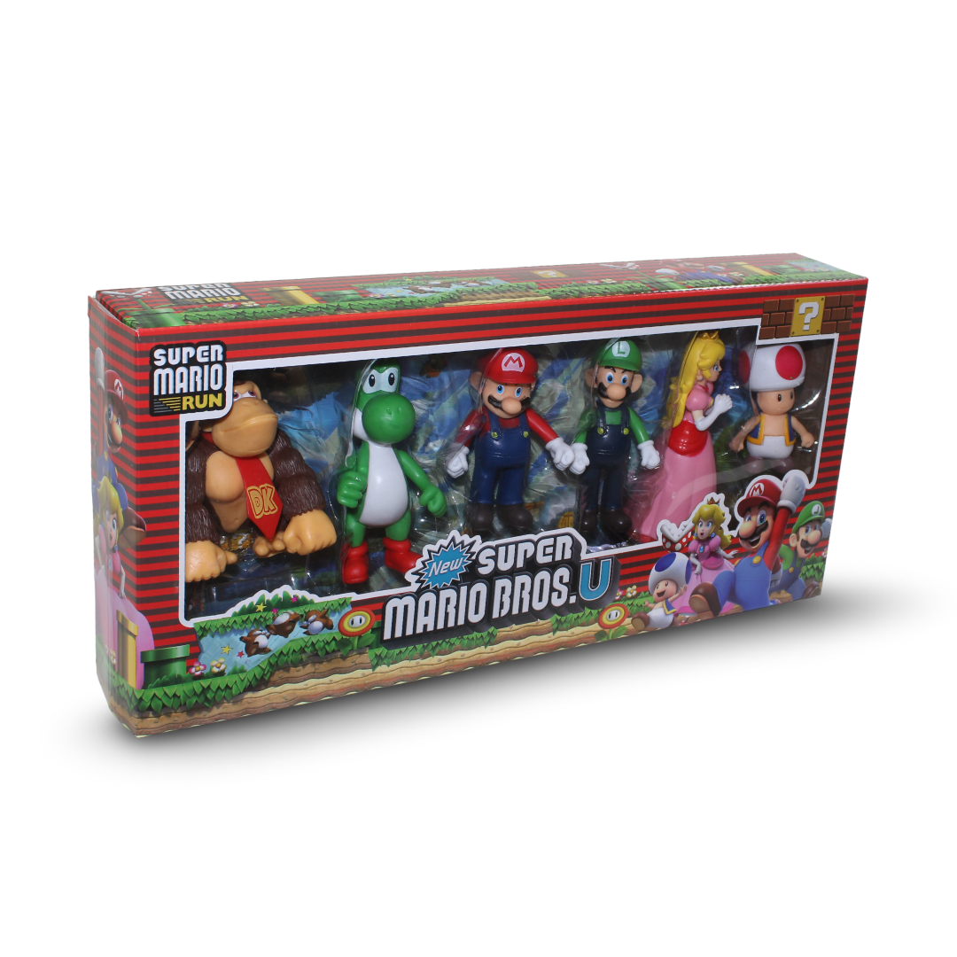 6 in 1 Super Mario Bros Figure Set