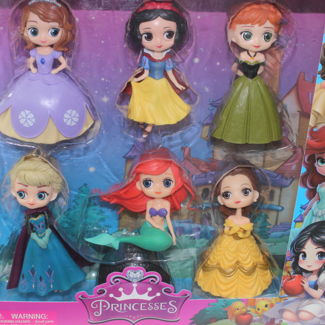 Princess Figures Set – 6Pcs
