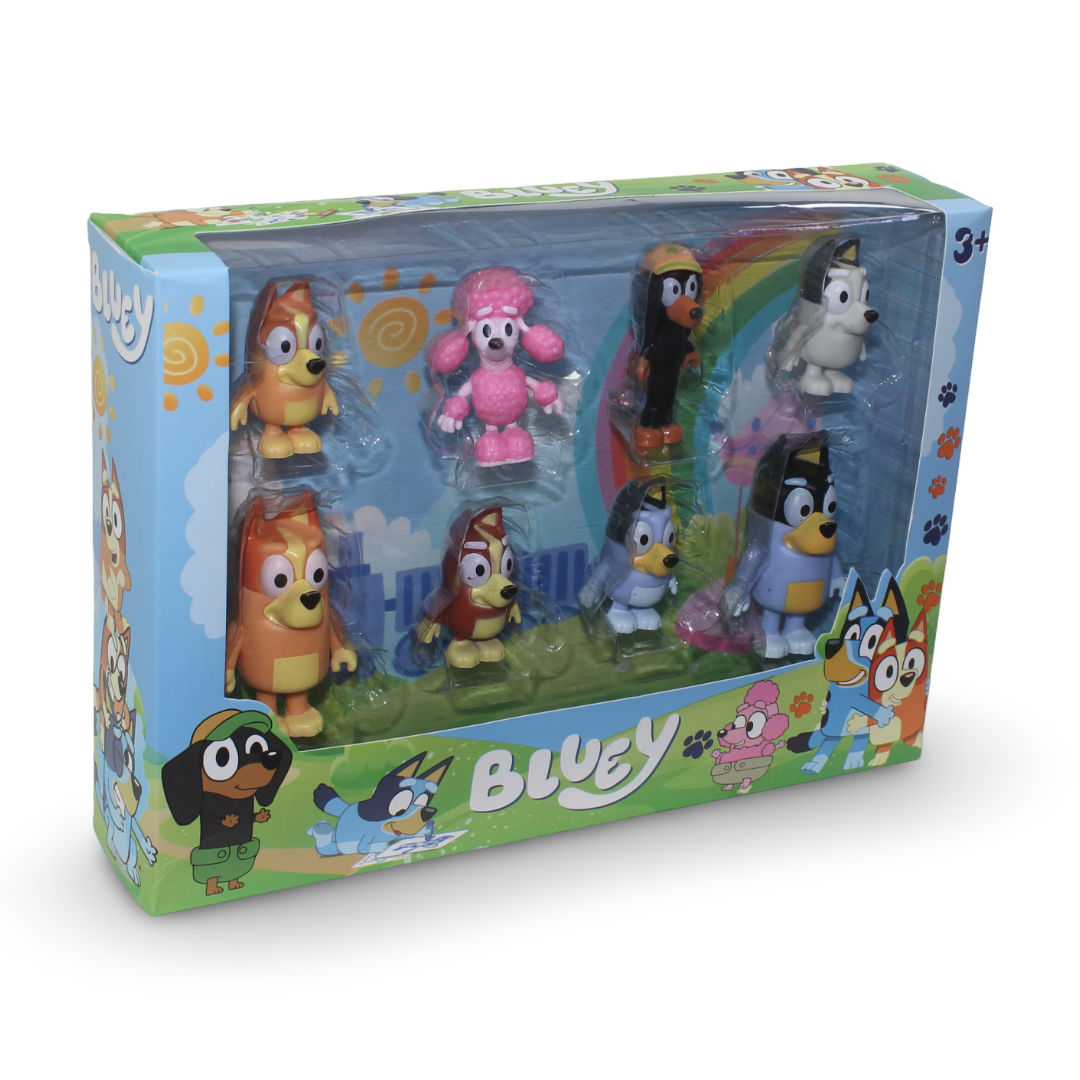 Bluey Neighborhood Friends 8-Pack Action Figure Set