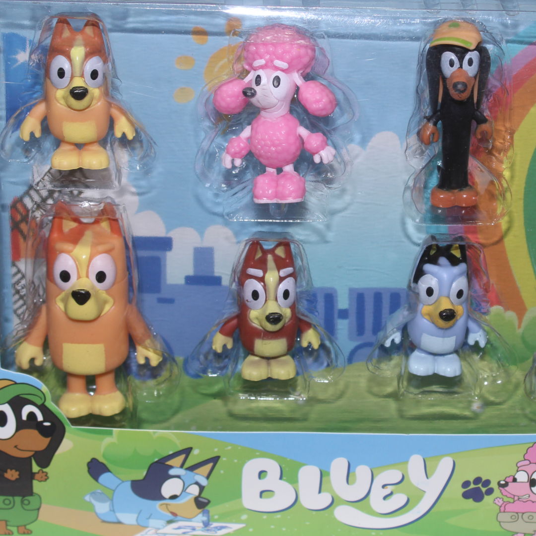 Bluey Neighborhood Friends 8-Pack Action Figure Set