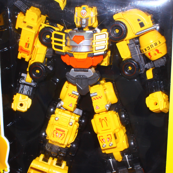 5-in-1 Construction Vehicle Transforming Robot Toy Set
