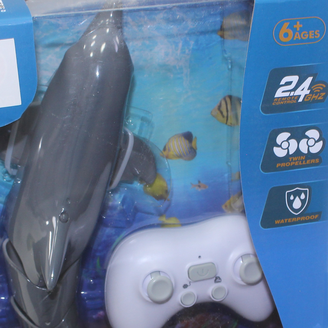 "Swim Series" RC Dolphin Toy – Grey