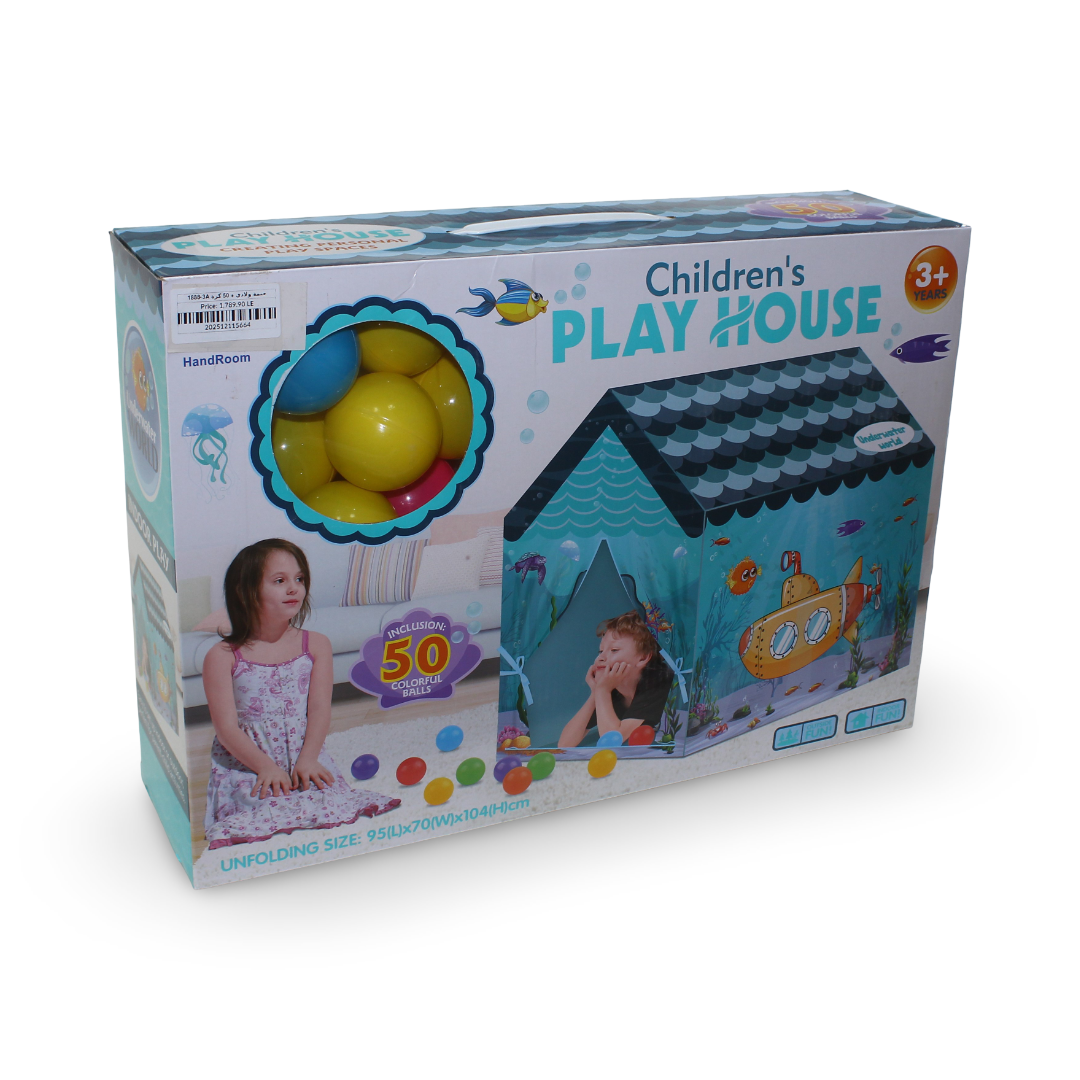 Children's Play House Tent + 50 Balls