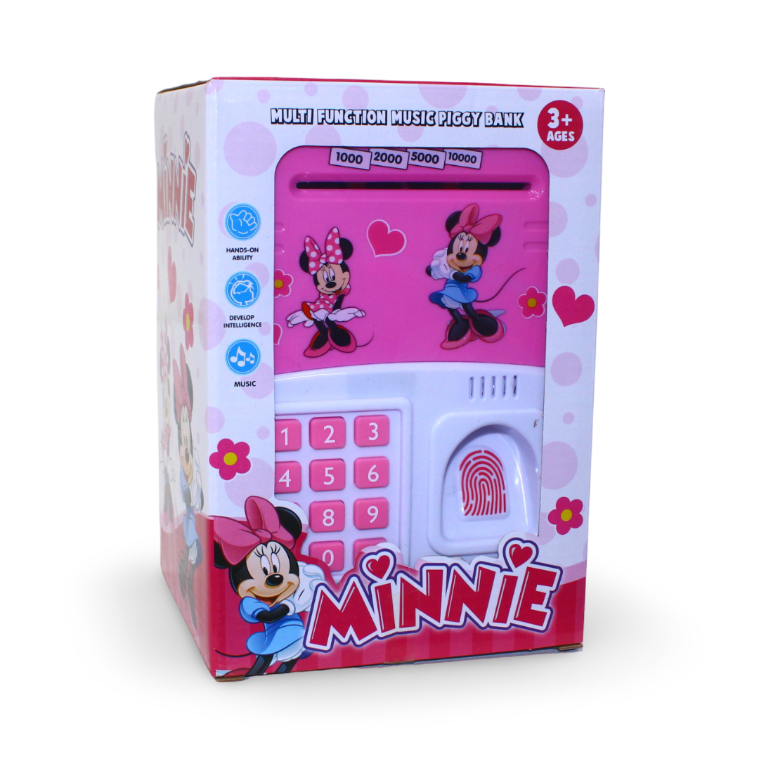 Minnie Mouse Multi-Function Music Piggy Bank Toy – Pink