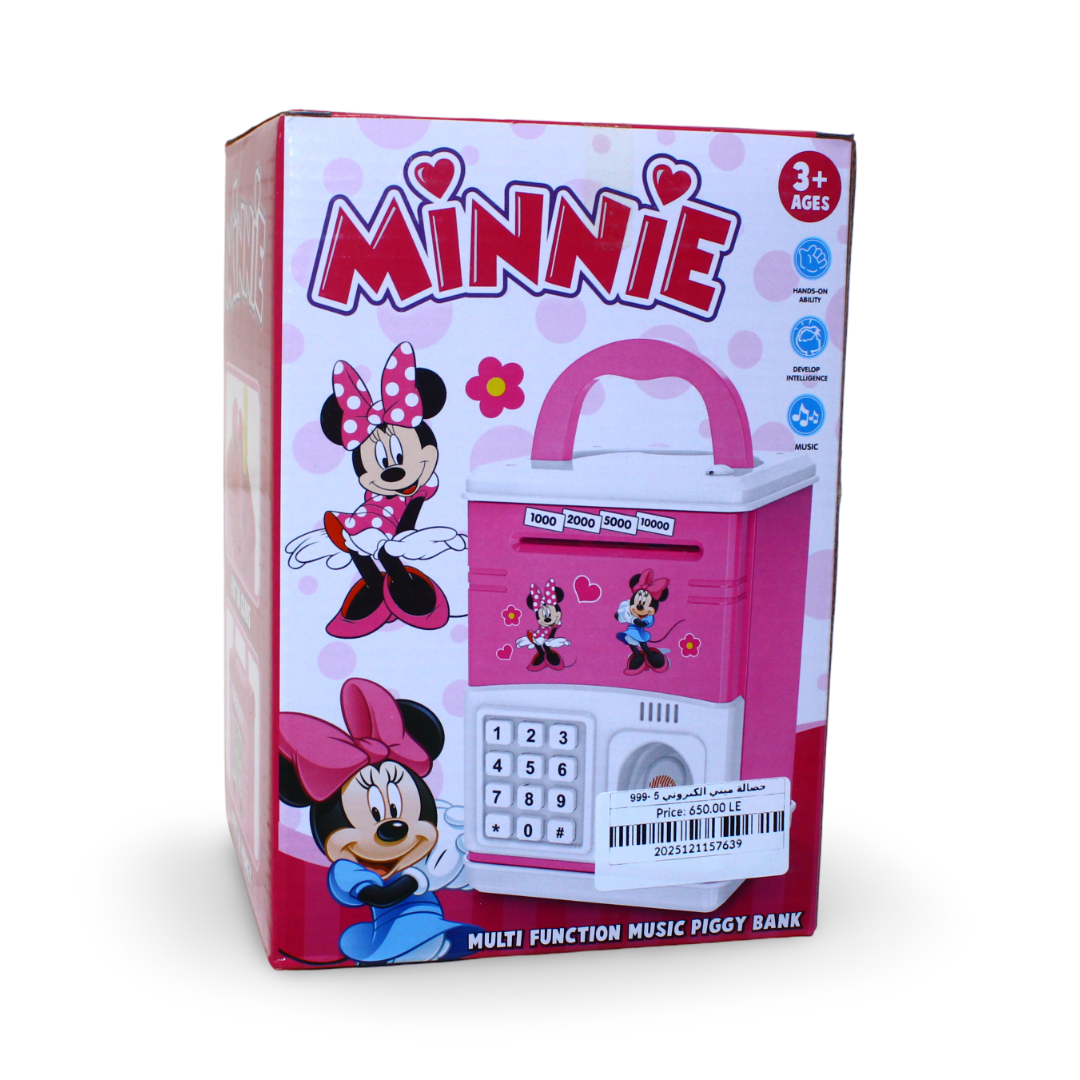 Minnie Mouse Multi-Function Music Piggy Bank Toy – Pink