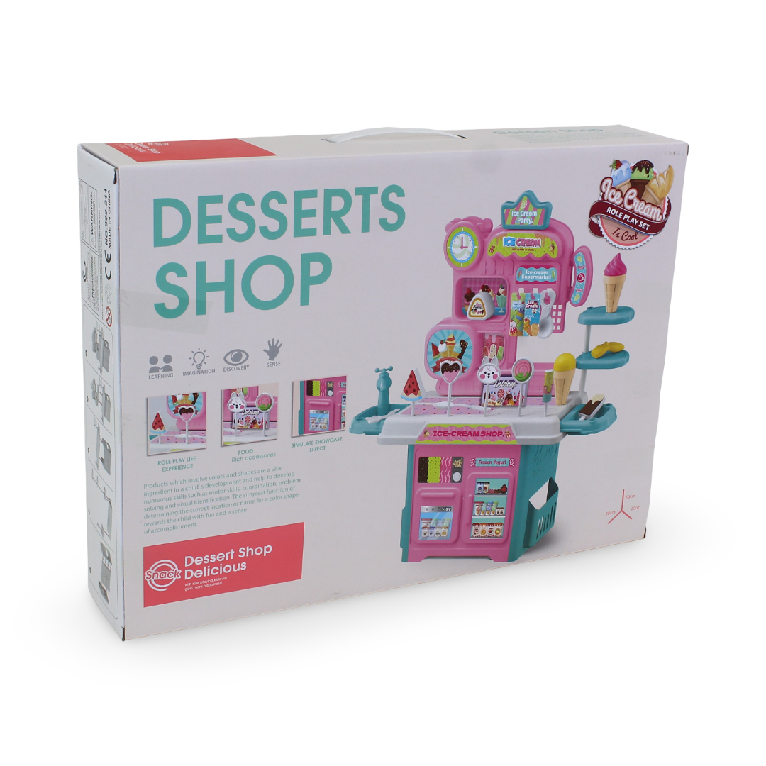 Desserts Shop Play Set (Light & Sound) – 32 Pcs