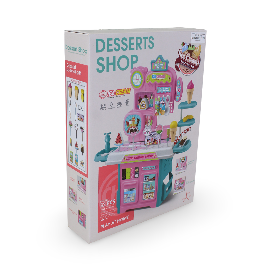 Desserts Shop Play Set (Light & Sound) – 32 Pcs