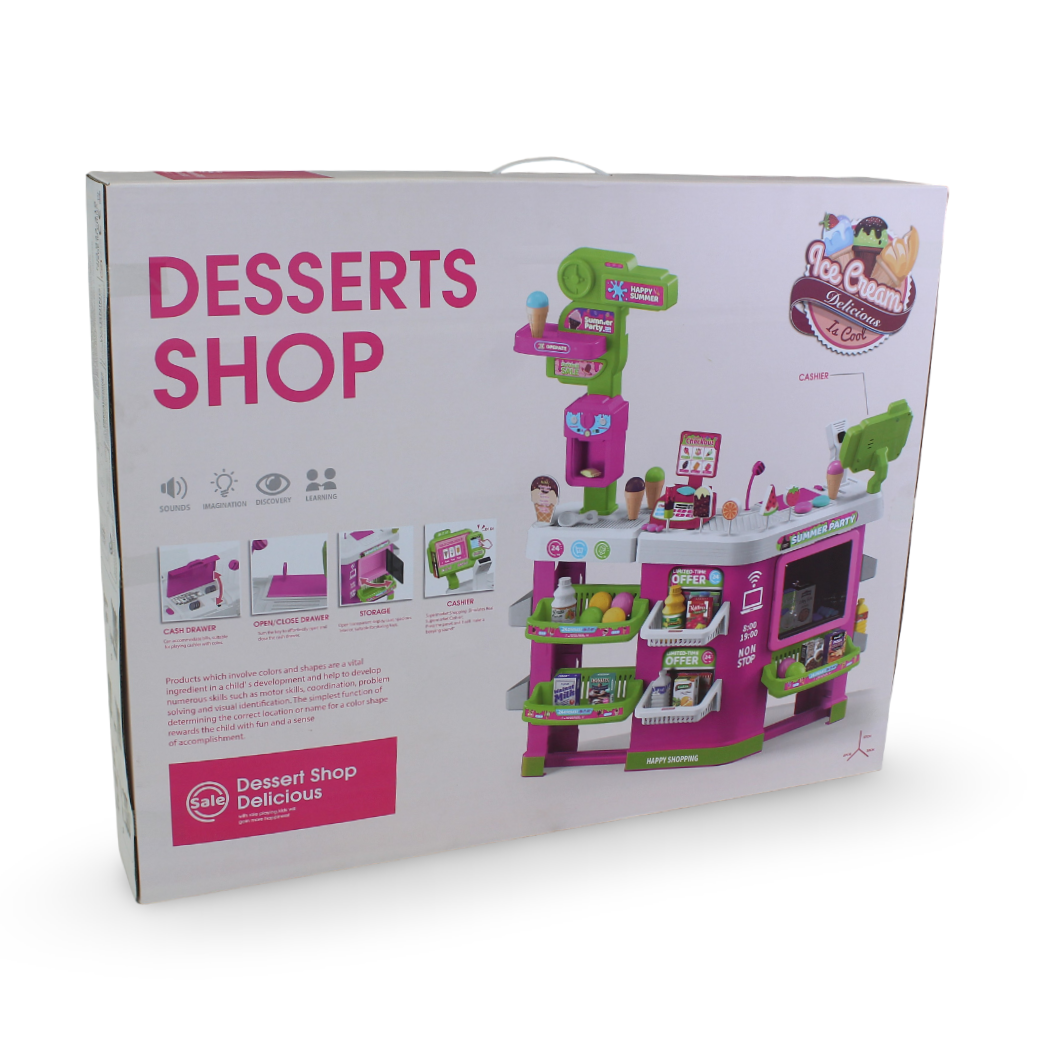 Desserts Shop Play Set (Light & Sound) – 86 Pcs