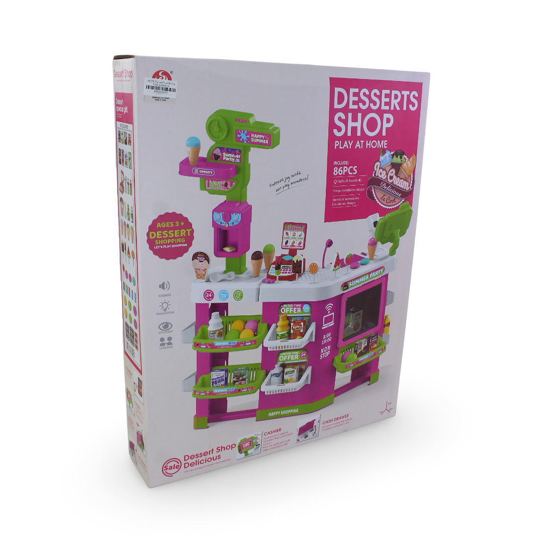 Desserts Shop Play Set (Light & Sound) – 86 Pcs