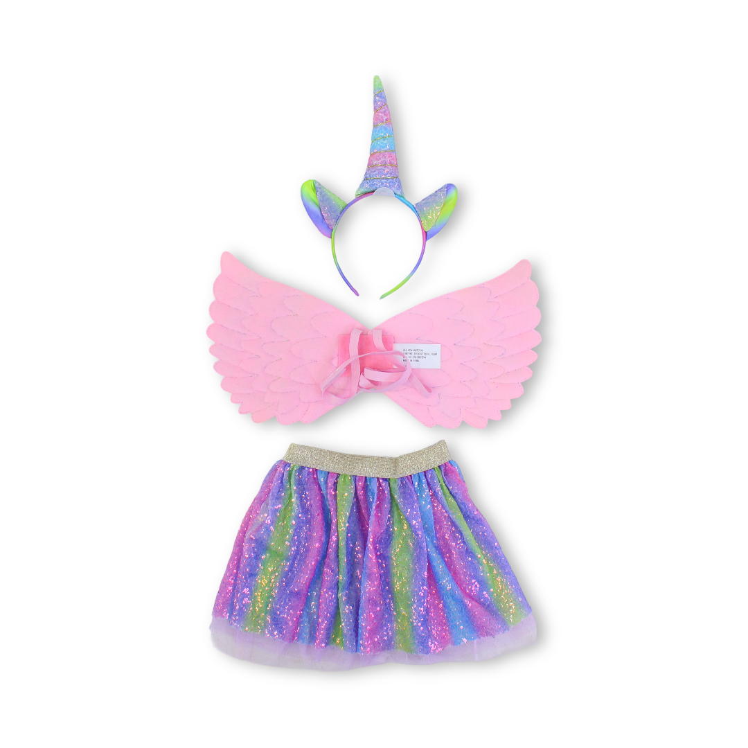 Girls Unicorn Costume Set
