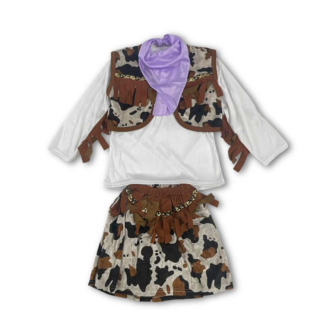Girls Cowgirl Costume Set