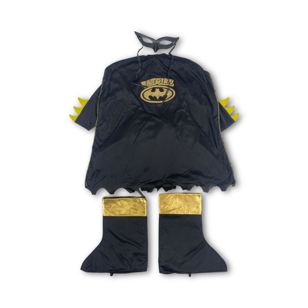 Girls Batgirl Costume Set – Black & Gold