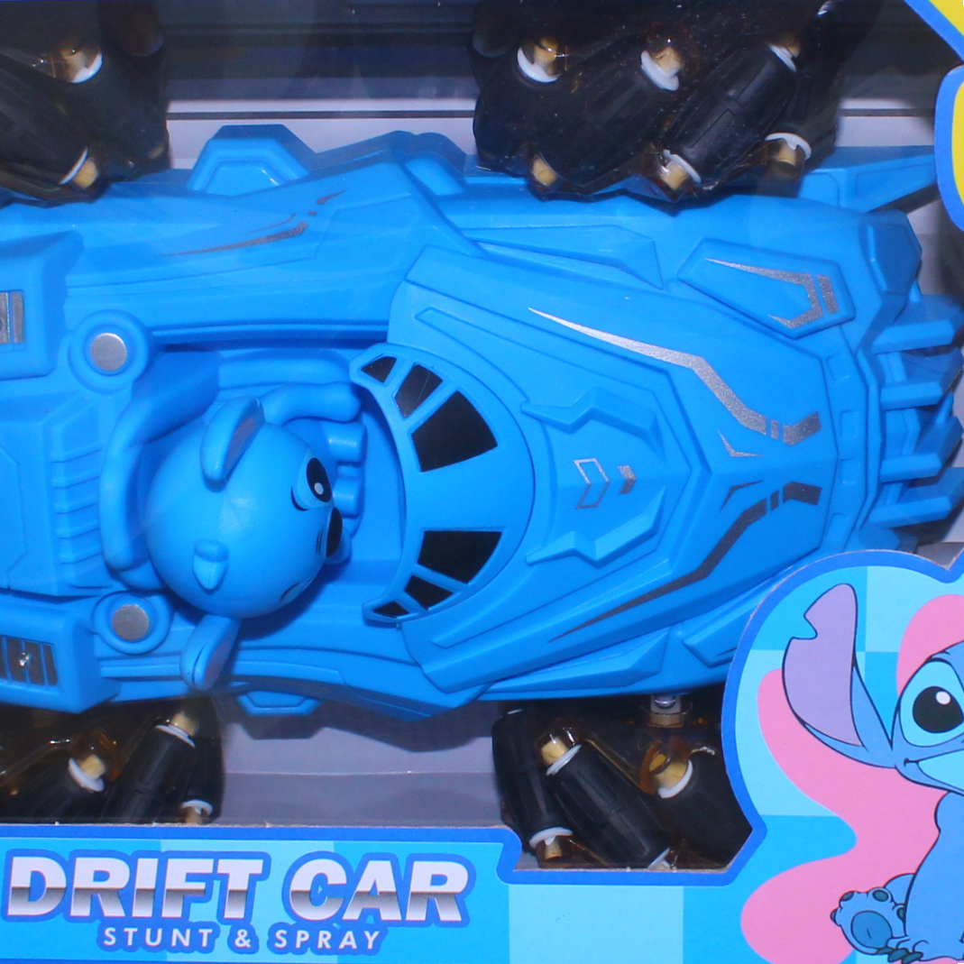 Stitch 2.4G High-Speed Drift & Spray RC Stunt Car Toy