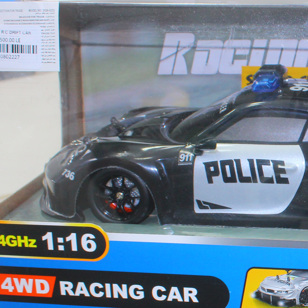 1:16 Scale 4WD RC Police Racing Car