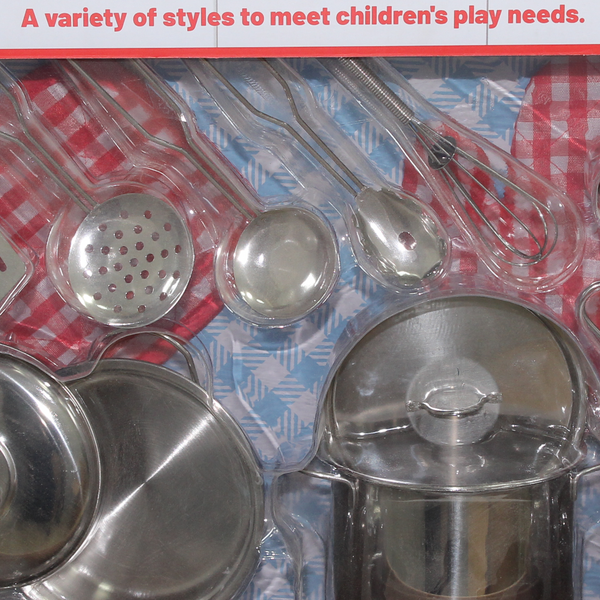 Simulation Kitchen Set Stainless Steel Tableware