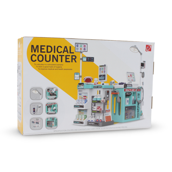 Medical Counter Playset – 77 Pcs