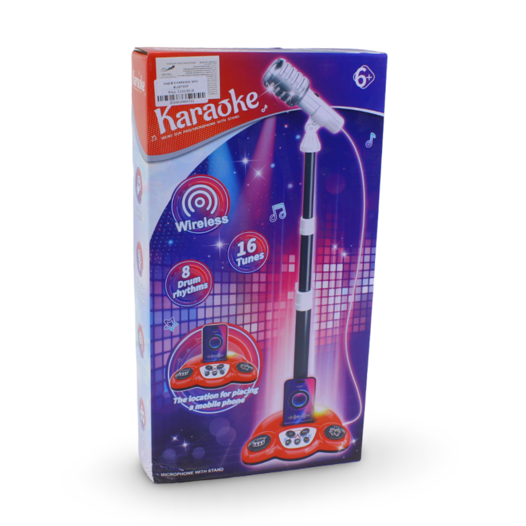 Hey Music Kids Karaoke Microphone with Stand