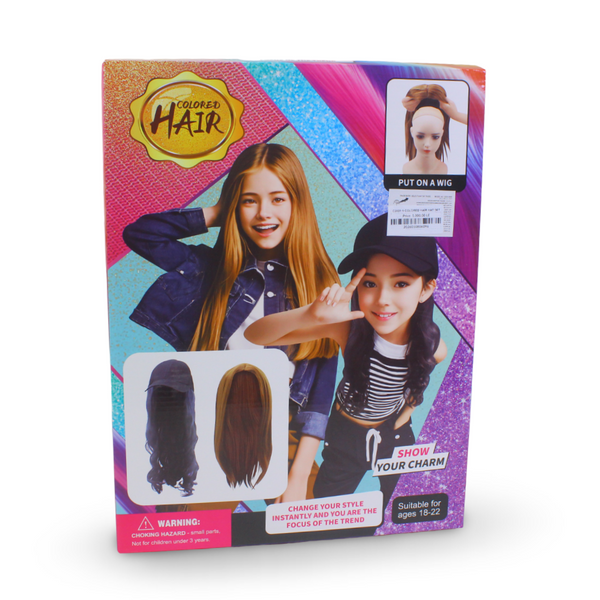 Colored Hair Toy Wig Set