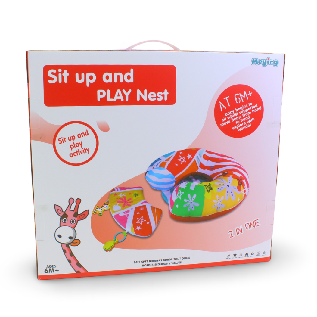 Meying Sit up and Play Nest 2-in-1 Baby Seat and Play Area