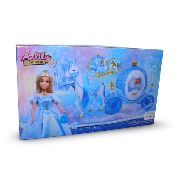 Anlily Collection Princess Carriage Playset 11.5 Inches