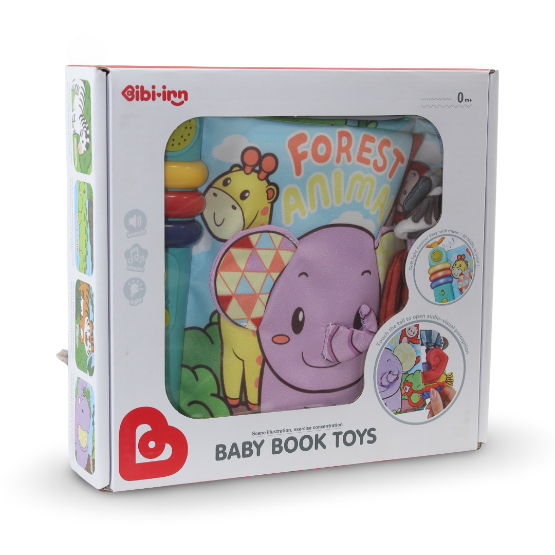 Bibi-inn Forest Animals Electronic Soft Cloth Book