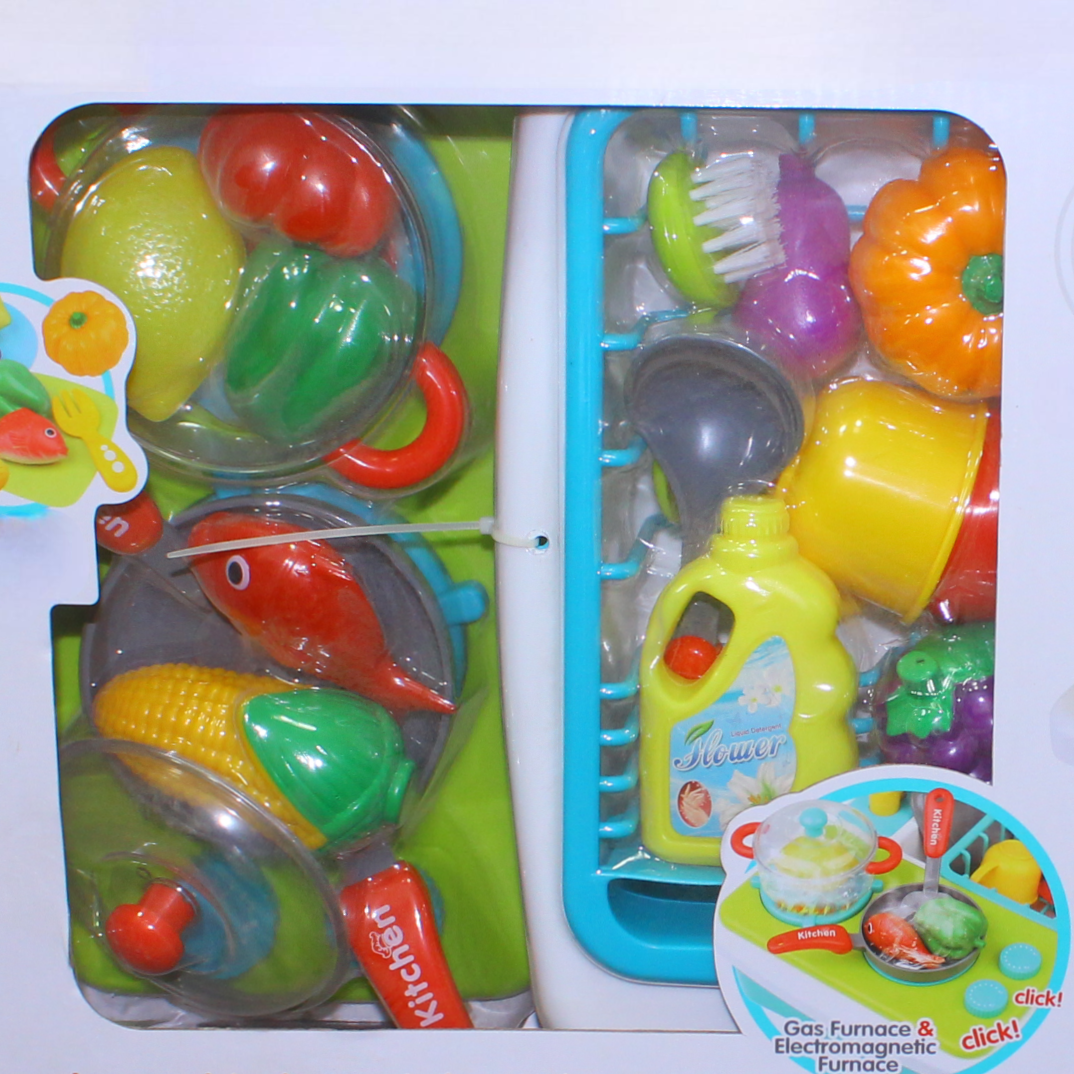 2-in-1 Learning Fun Luxury Kitchen Set – 34 Pcs