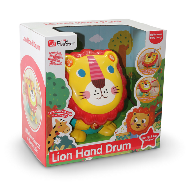 Five Star Lion Hand Drum Toy