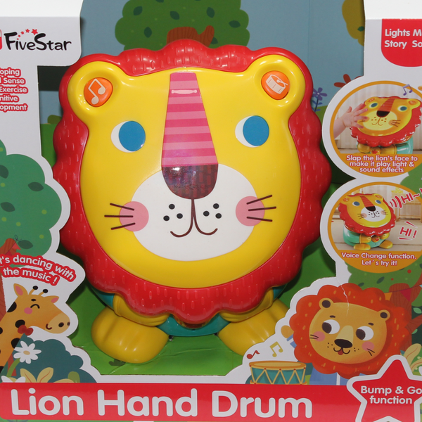 Five Star Lion Hand Drum Toy