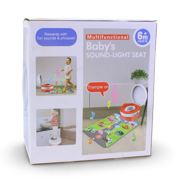Multifunctional Baby's Sound-Light Seat – Red