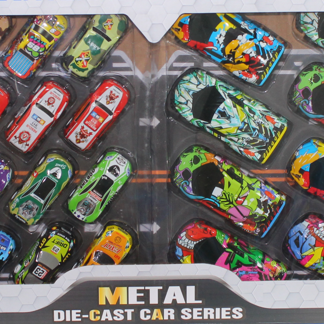 "Speed Interactive Competition" Die-Cast Metal Toy Racing Cars – 48 Pcs