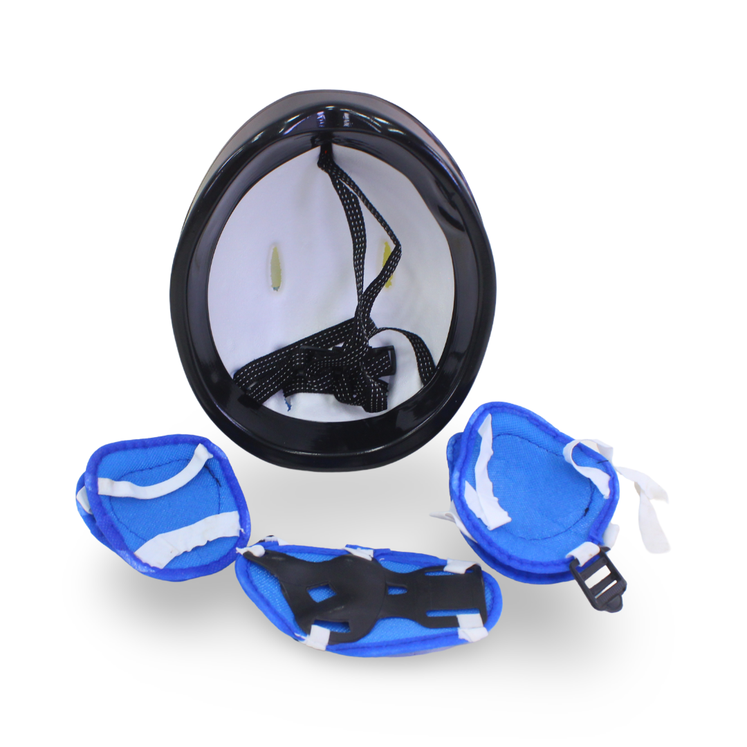 Bike Helmet Set with Knee and Elbow Pads – 7 Pcs