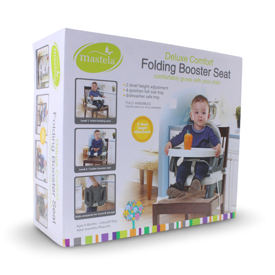 Mastela Deluxe Comfort Folding Booster Sea