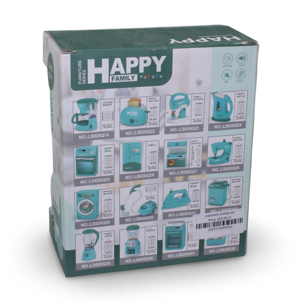 مجموعة ألعاب ماكينة القهوة "Happy Family"
