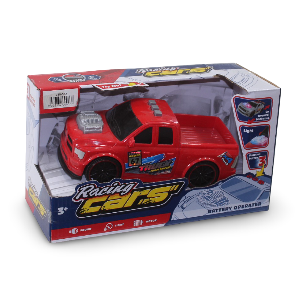 Kids Racing Car with Light & Sound – Red - Toys - OKO