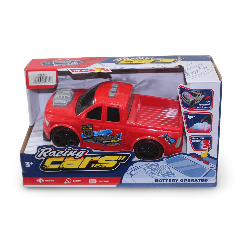 Kids Racing Car with Light & Sound – Red