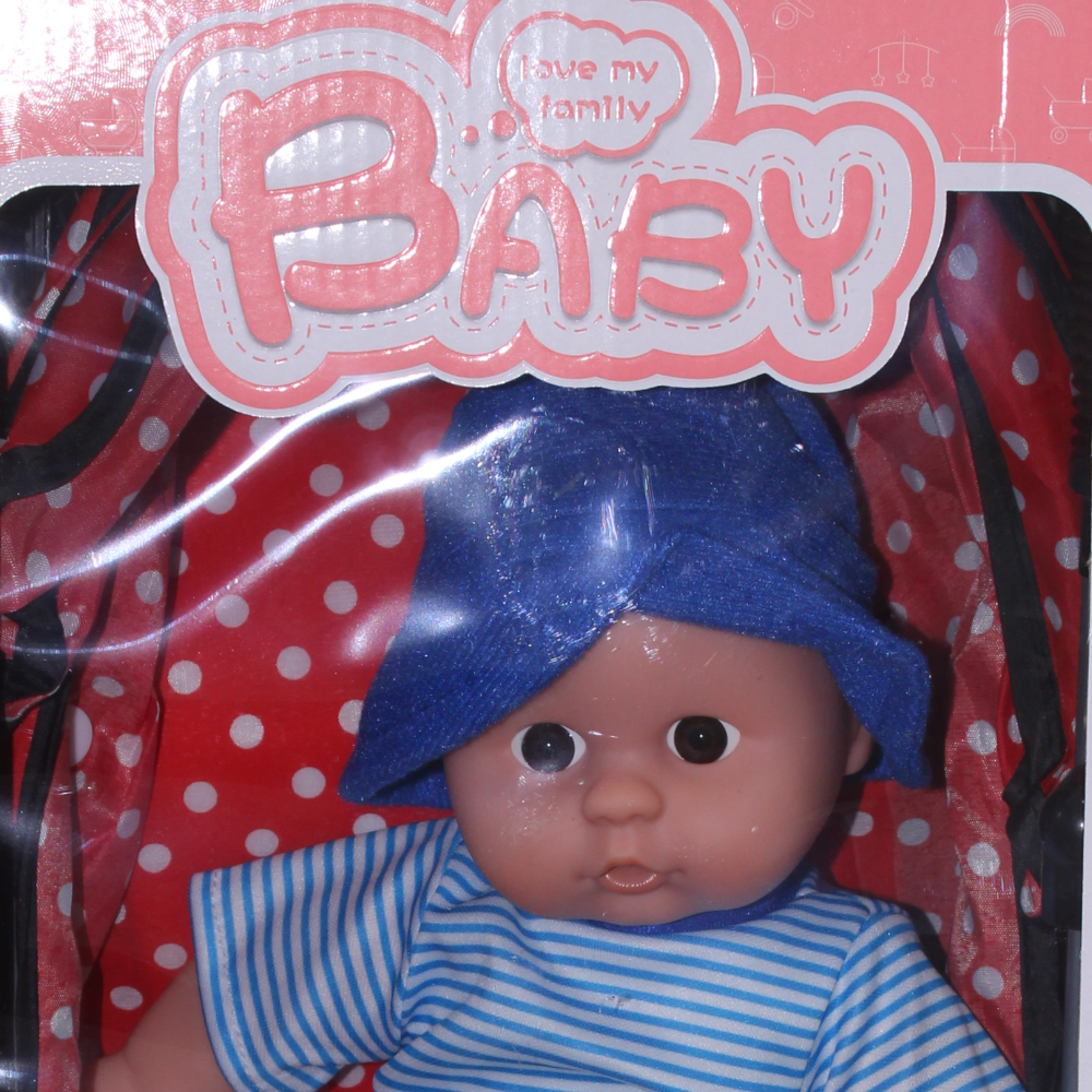 Lovely Doll with Stroller – Blue Outfit
