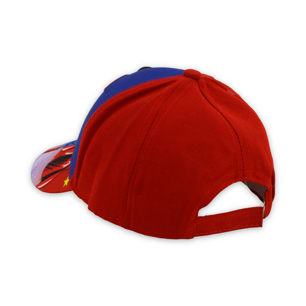 Boys Cap – Red with Super-Man Print