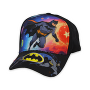 Boys Cap – Black with Batman Print