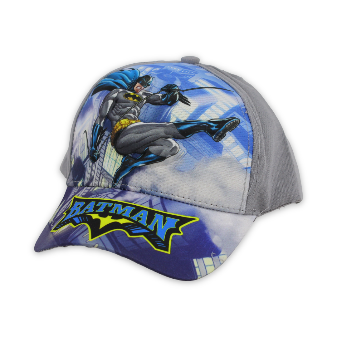 Boys Cap – Grey with Batman Print - Clothing - Perlo