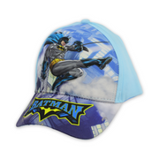 Boys Cap – Aqua with Batman Print