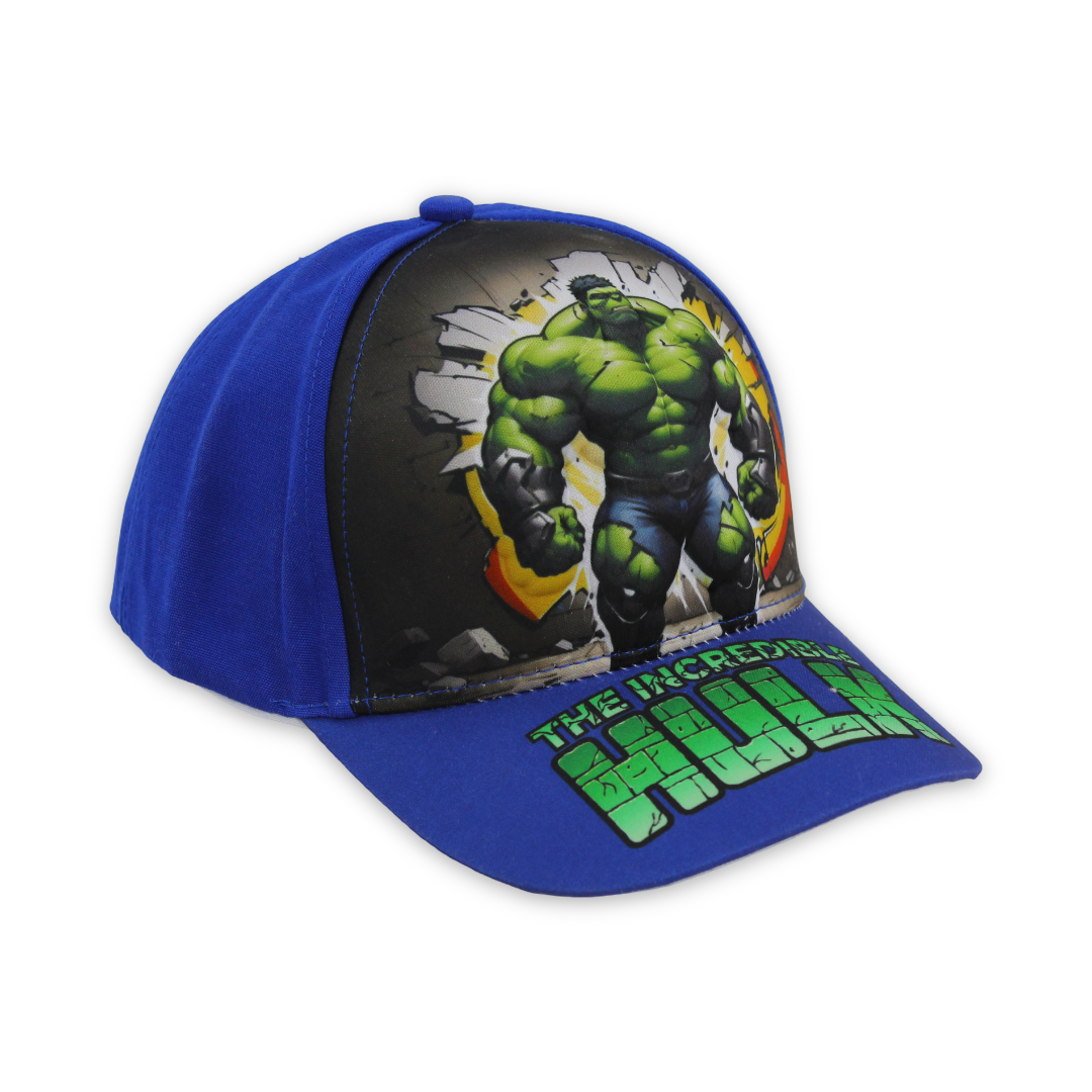 Boys Cap – Blue with Hulk Print - Clothing - Perlo