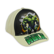 Boys Cap – Beige with Hulk Print