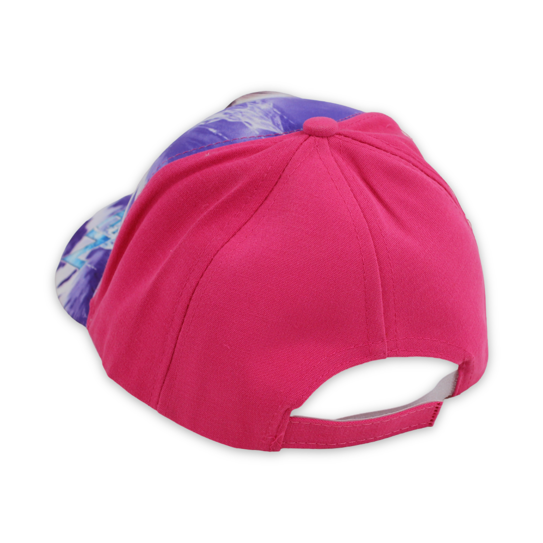 Girls Cap – Fuchsia with Frozen Print