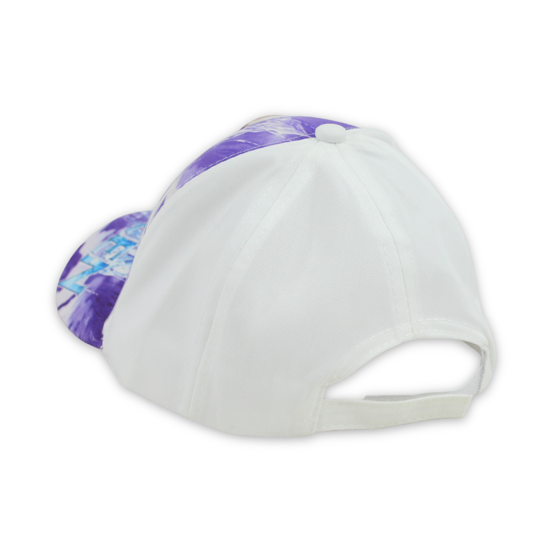 Girls Cap – White with Frozen Print