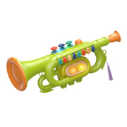 Musical Trumpet Toy with (Lights & Sound) – Green
